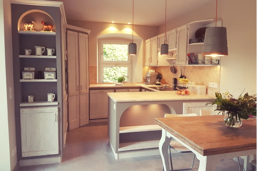 mediterrane finca Kueche sigrado mit tresen